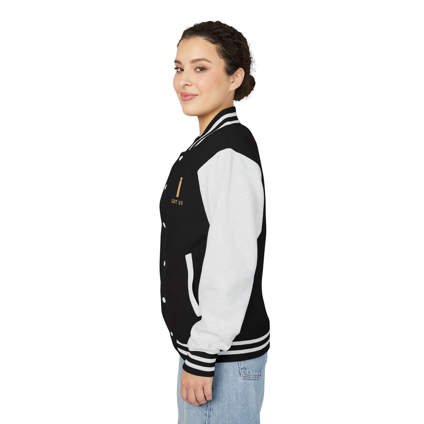 Unisex Heavyweight Letterman Jacket - I GOT US Collection