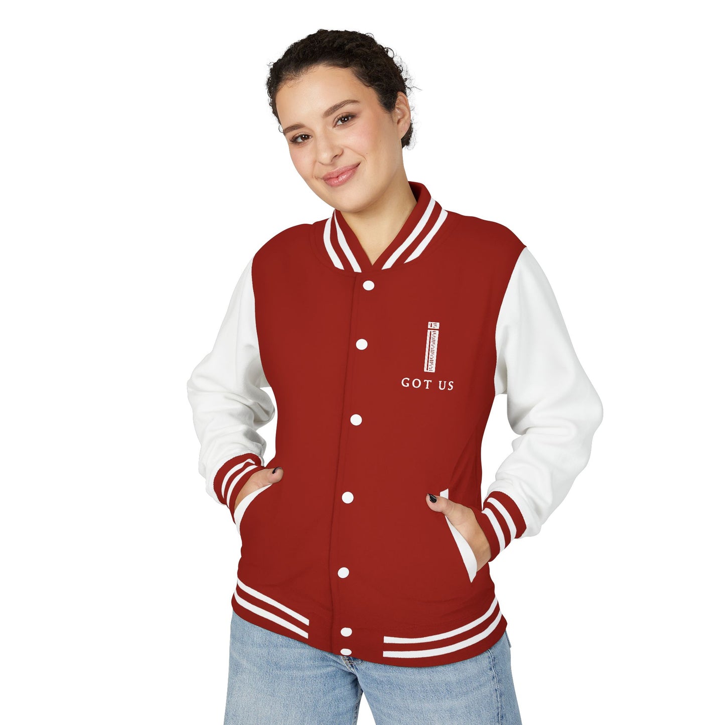 Unisex Heavyweight Letterman Jacket - I GOT US Collection