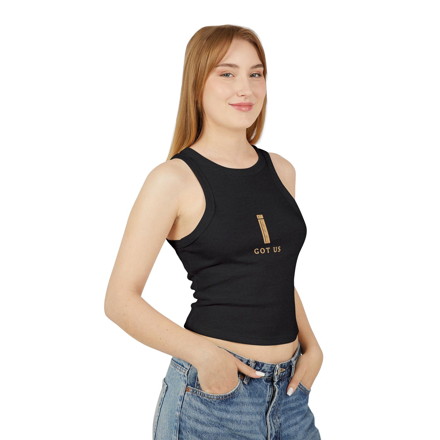 Women's Micro Rib Racer Tank Top - I GOT US Collection