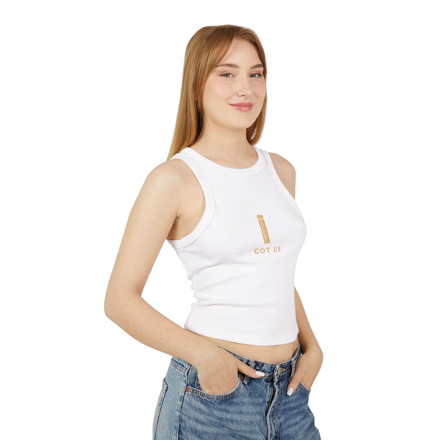 Women's Micro Rib Racer Tank Top - I GOT US Collection